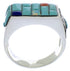 Multicolor Silver Southwestern Ring Size 9-1/2 EX41548